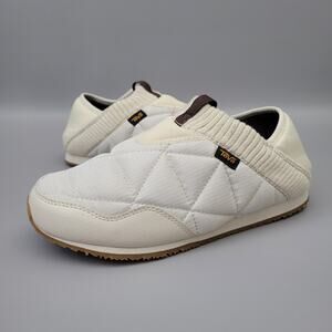 Teva Womens ReEmber Beige Slip On Outdoors Quilted Slippers Shoes Size 8 US